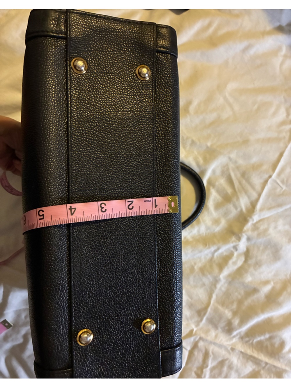 Vintage Yves Saint Laurent Black Leather Tote - Picture 9 of 11
